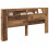 VidaXL vidaXL Storage Headboard with LED Old Wood Engineered Wood 3