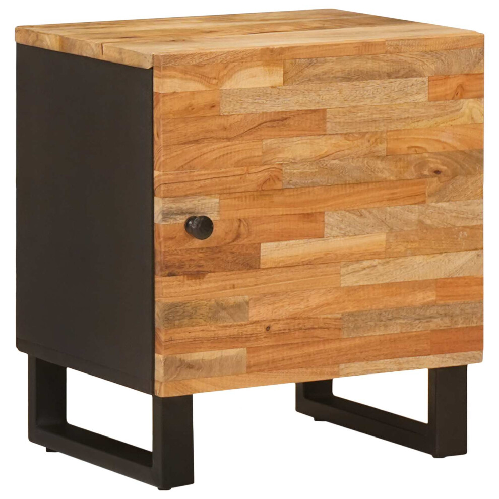 Vidaxl Bedside Cabinet Brown 40 X 33 X 46 Cm Solid Mango Wood