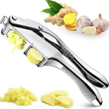 Garlic Chopper, 2 In 1 Ginger Slicer And Mincer with Anti- Slip Handle Heavy-