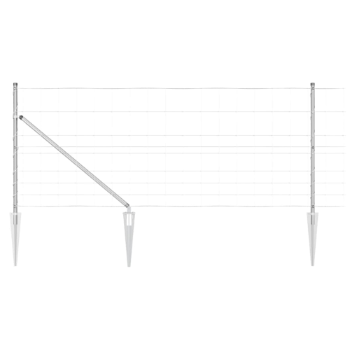 VidaXL vidaXL Fence Post Galvanized 25 x 1 m Steel 1