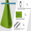 (100*280CM, Green) Indoor Therapy Swing For Kids,soft Hammock Swing With Special Needs 2
