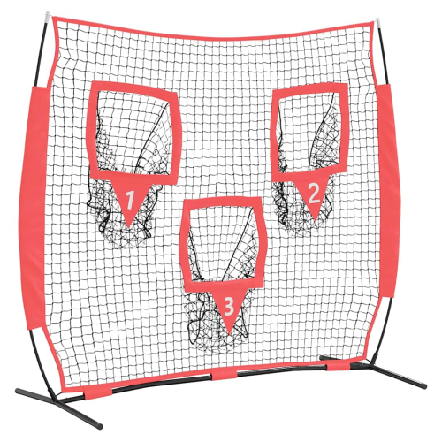VidaXL vidaXL Baseball Practice Net Black 214.5 x 89.5 x 181 cm Polyester 1