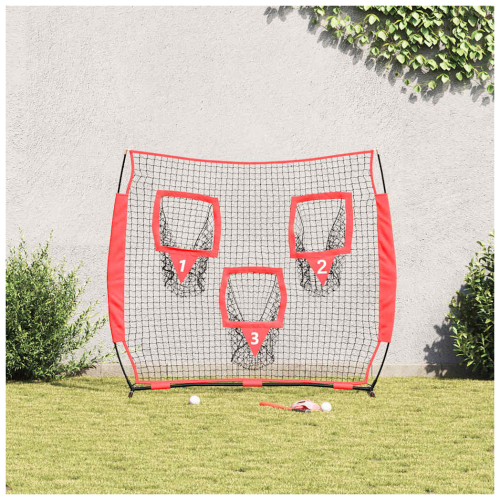 VidaXL vidaXL Baseball Practice Net Black 214.5 x 89.5 x 181 cm Polyester 2