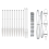 VidaXL vidaXL Fence Post Galvanized 25 x 1 m Steel 5