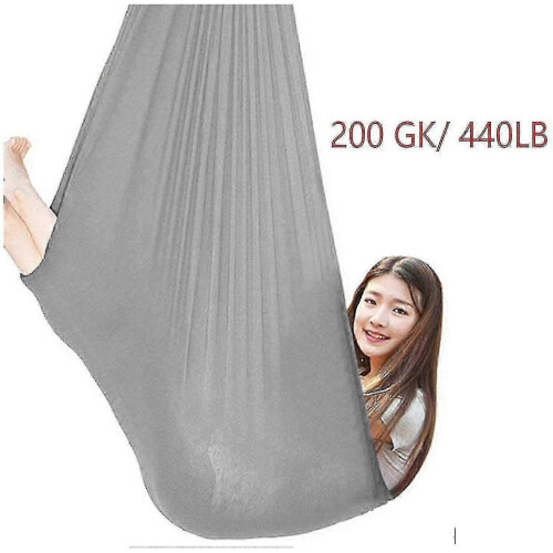 (150*280CM, Gray) Indoor Therapy Swing For Kids,soft Hammock Swing With Special Needs 1