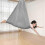 (150*280CM, Gray) Indoor Therapy Swing For Kids,soft Hammock Swing With Special Needs 3