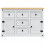 VidaXL vidaXL Storage Chests Corona White 112 x 40 x 75 cm Solid Pine Wood 4