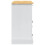 VidaXL vidaXL Storage Chests Corona White 112 x 40 x 75 cm Solid Pine Wood 5