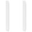 VidaXL vidaXL Headboard Ear White 80 x 16 x 4 cm PVC 2