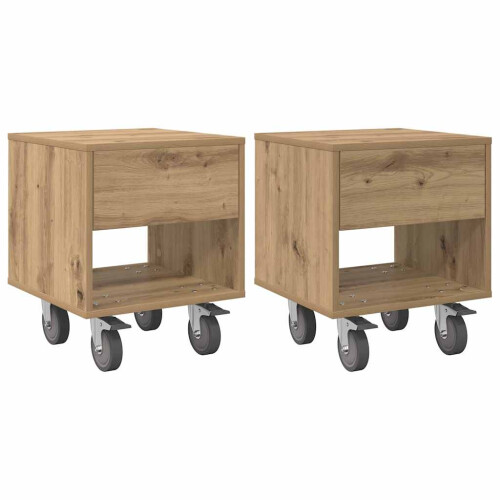 VidaXL vidaXL Bedside Table 2 pcs Artisan Oak 40.5 x 40 x 48 cm 1