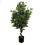 Leaf 110cm Artificial Evergreen Twist Ficus Tree Copper Curve Planter 4