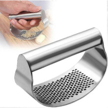 Stainless Steel Garlic Presser, New Garlic Press Rocker Garlic Mincer Garlic