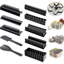 Sushi Making Kit for Beginners, 10 Pieces Of Plastic Sushi Making Tools with 8 Sushi Rice Roll Molds