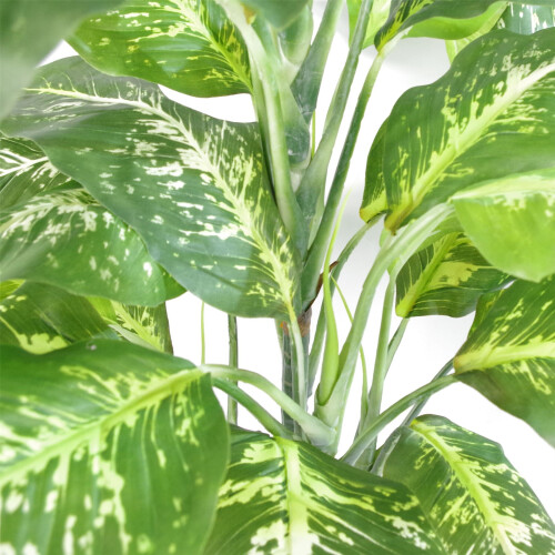 Leaf 100cm Large Fox's Aglaonema (Spotted Evergreen) Tree Artificial Plant 2
