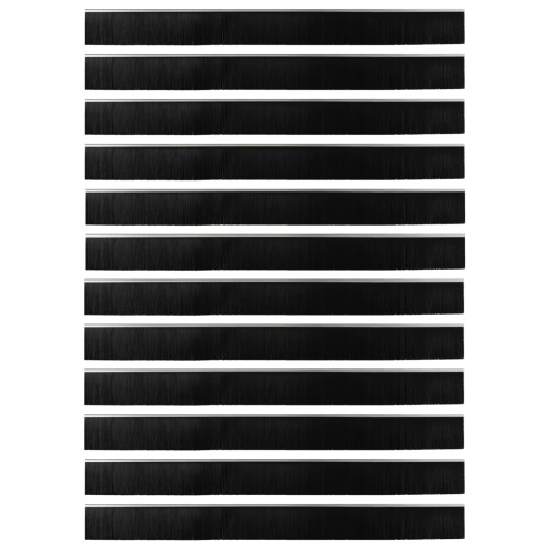 VidaXL vidaXL Selbstklebende Türbürstendichtungen 12 stk. Silber 100 cm 1