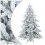 VidaXL vidaXL Artificial Hinged Christmas Tree Snow Flocked White 210 cm 2