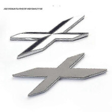 (X1, Bright Silvery) For Mercedes Benz New C-class E-class Gle Gls Gla Cla Mlgl Glc Retrofit Mirror Face Emblem Front Face 3d Large Emblem