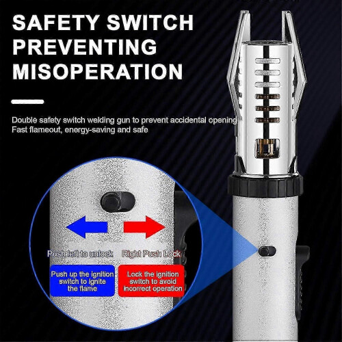 (Black) Lightsaber Style Kitchen Torch Lighter With Adjustable Flame Butane Refillable Design For Cooking Baking And Culinary Use 1