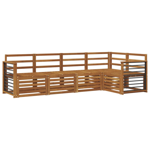 VidaXL vidaXL Outdoor-Sofagarnitur 5 stk. Natur Polyester 1