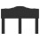 VidaXL vidaXL Headboard Black Oak Engineered wood 4