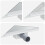 VidaXL vidaXL 2 in 1 Triangle Shower Drain Silver 32 x 32 x 7.5 cm 2
