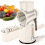 Rotary Cheese Grater with Handle Vegetable Shredder with 5 Interchangeable 1