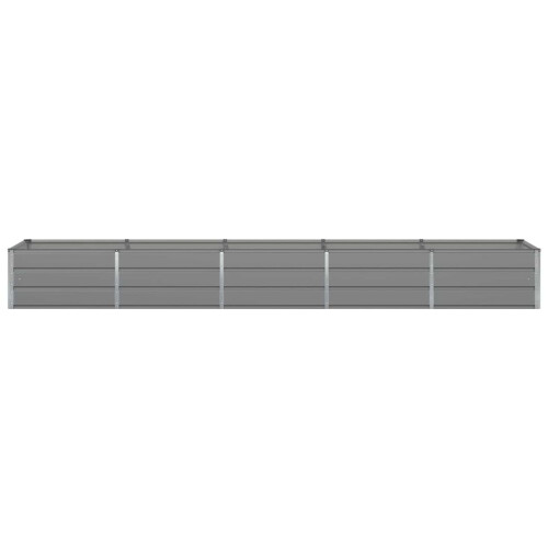 VidaXL vidaXL Planter Light Grey 400 x 80 x 45 cm Steel 2
