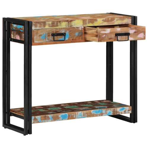 VidaXL vidaXL Console Table Multicolour 90 x 33 x 75 cm Solid Reclaim Wood 1