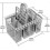 Removable Handle Cutlery Basket for Dishwasher Utensil Holder Silverware Organizer Convenient Kitchen Accessory 2