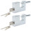 VidaXL vidaXL Padlock 2 pcs Silver Steel 2