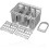 Removable Handle Cutlery Basket for Dishwasher Utensil Holder Silverware Organizer Convenient Kitchen Accessory 3