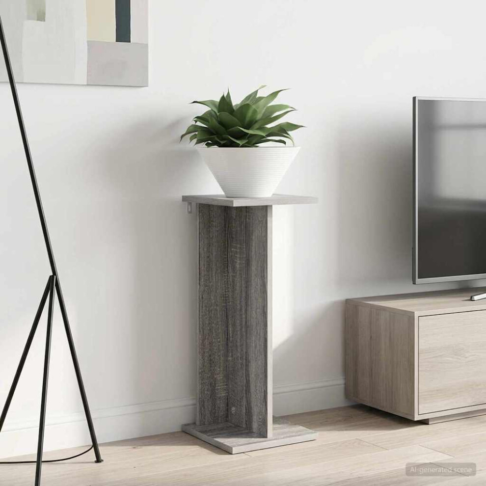 Vidaxl Plant Stand Sonoma 25 X 25.5 X 60.5 Cm Engineered Wood Grey