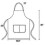(White) Evago 12 Pack Plain Bib Aprons With 2 Pockets - Black Unisex Commercial Apron Bulk B 2