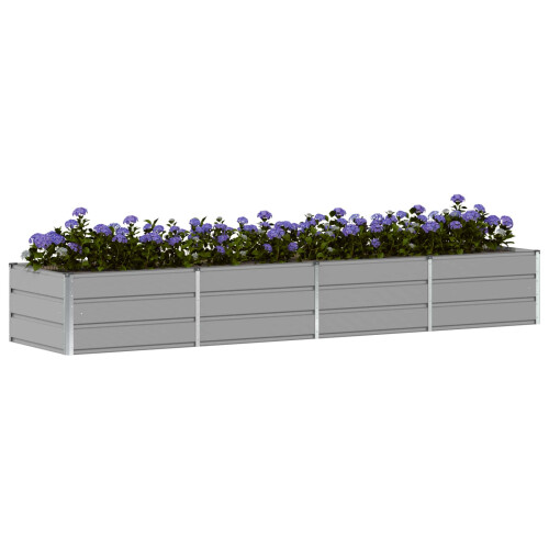 VidaXL vidaXL Planter Light Grey 320 x 80 x 45 cm Steel 2