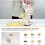 Rotary Cheese Grater with Handle Vegetable Shredder with 5 Interchangeable 5