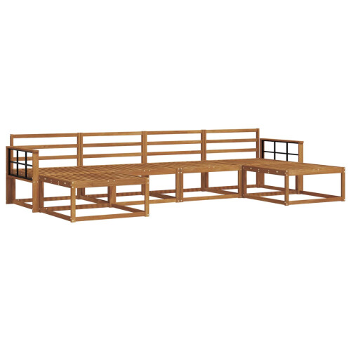VidaXL vidaXL Outdoor Sofa Set 6 pcs Natural Solid Acacia Wood 1