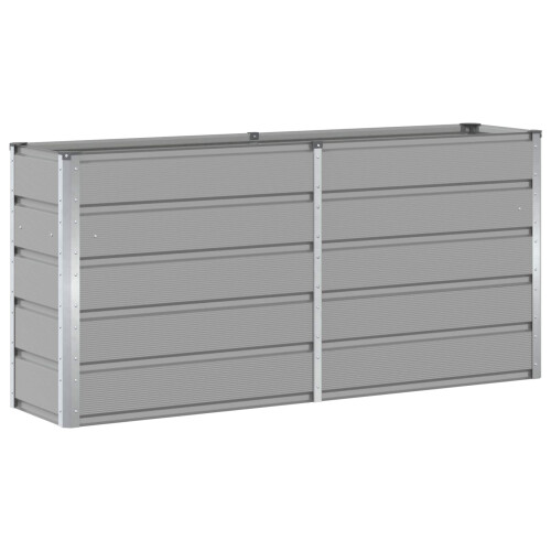 VidaXL vidaXL Planter Light Grey 160 x 40 x 75 cm Steel 1