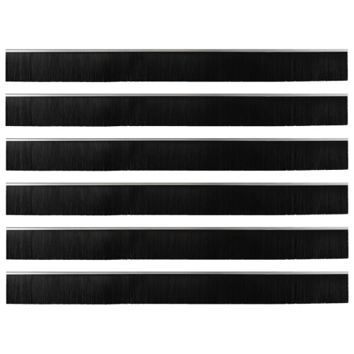 VidaXL vidaXL Selbstklebende Türbürstendichtungen 6 stk. Silber 100 cm 1