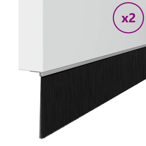 VidaXL vidaXL Selbstklebende Türbürstendichtungen 2 stk. Silber 100 cm 2