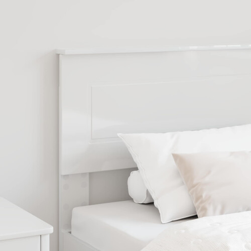 VidaXL vidaXL Headboard Gloss White Engineered wood 2