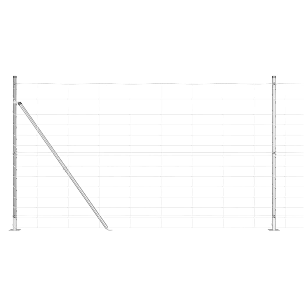 Vidaxl Fence Post Galvanized 25 X 1.4 M Steel