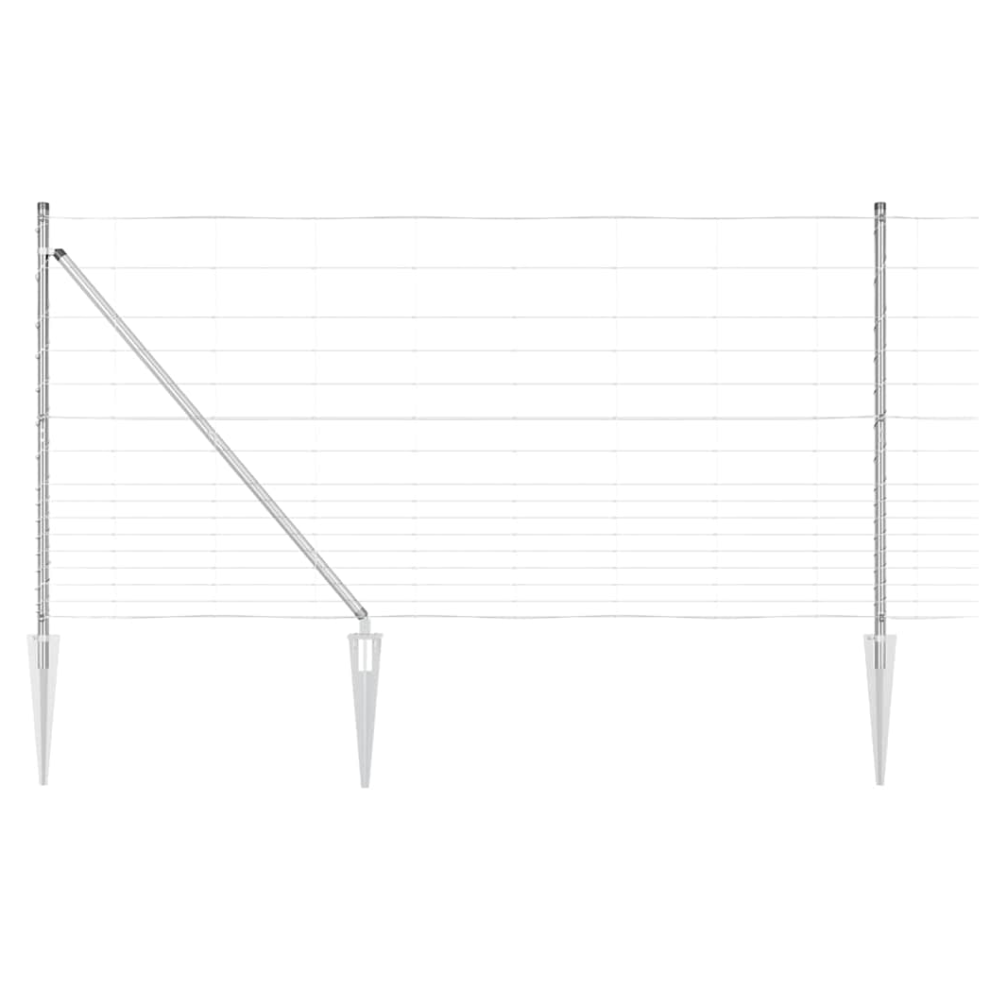 Vidaxl Fence Post Galvanized 25 X 1.2 M Steel