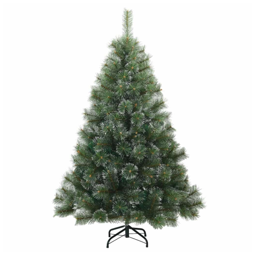 VidaXL vidaXL Artificial Hinged Christmas Tree Snow Flocked Green 150 cm 2