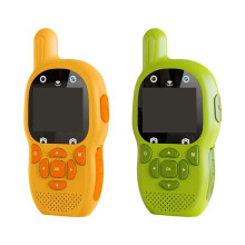 2PCS Kids Video Walkie Talkie with HD Screen One-Click Intercom Long-Range Child Communication Device Educational Toys