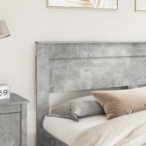 VidaXL vidaXL Headboard Concrete Grey Engineered wood 2
