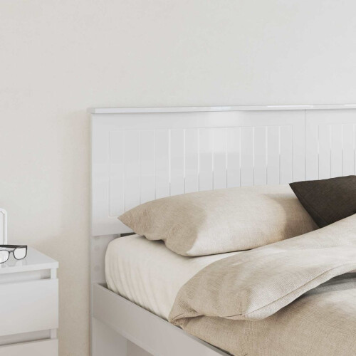VidaXL vidaXL Headboard Gloss White Engineered wood 2