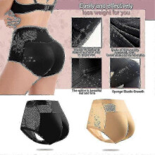 (L, Skin Color 126 1) Women Ass Lifter Padded Panties Seamless Hip Enhancer Body Shaper Underwear Briefs For Women