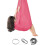 (100*280CM, Rose Red) Indoor Therapy Swing For Kids,soft Hammock Swing With Special Needs 2