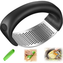 "Effortlessly Crush Garlic with a Garlic Press Stainless Steel,Garlic Press