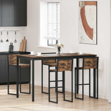 vidaXL Standing Bar Table Engineered Wood